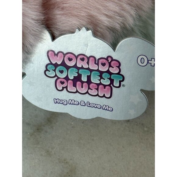 World's Softest Plush Turtle Huggee 11 inches Green Pink NWT Cuddly Lovey - Picture 6 of 12